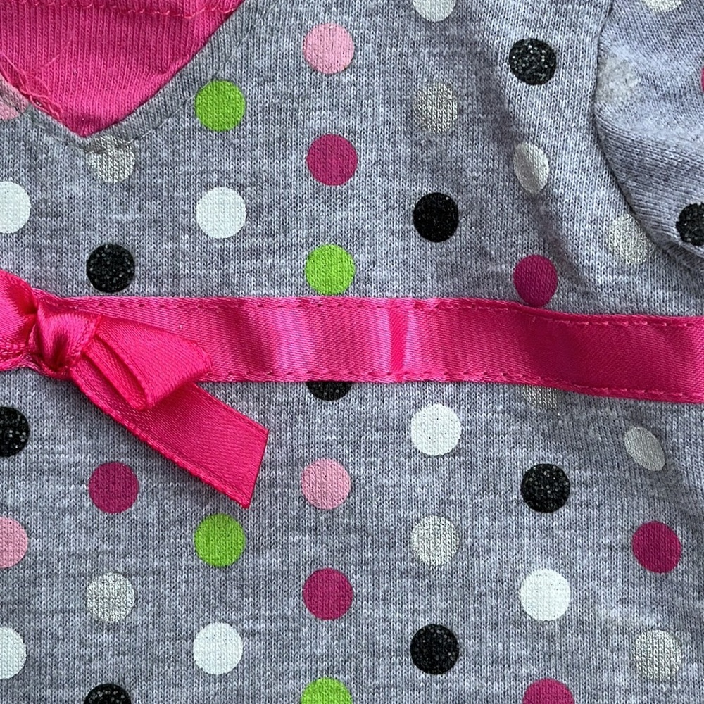 Build-a-Bear 3 piece outfit polka dot hoodie, layered black skirt, shorts 2011 - Picture 4 of 12